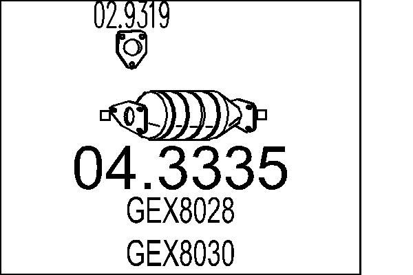 MTS katalizátor 04.3335
