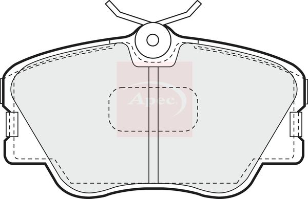 APEC Brake Pad Set, disc brake PAD466