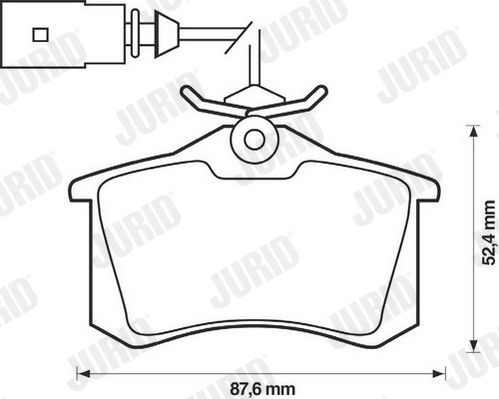 JURID 573065JC Brake Pad Set, disc brake