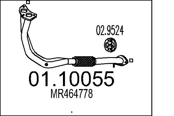 Вихлопна труба, Mts 01.10055