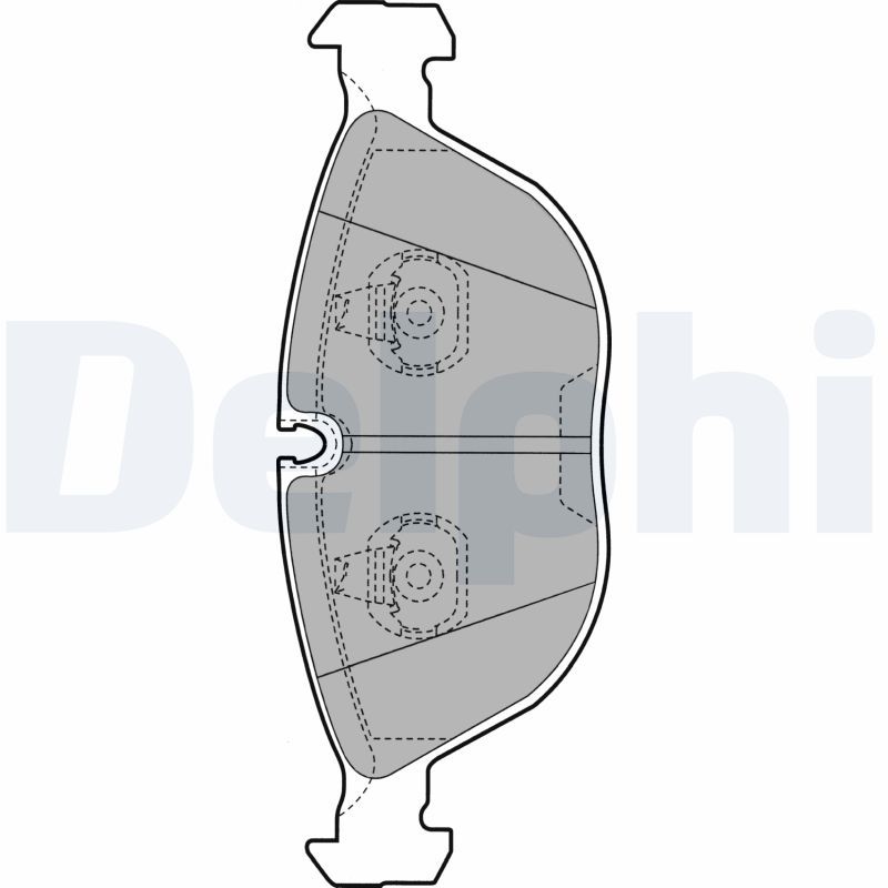 Delphi LP1002 Brake Pad Set, disc brake