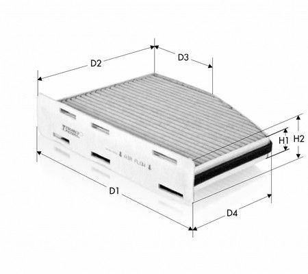 TECNECO FILTERS szűrő, utastér levegő CK9922C