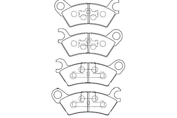 Kavo Parts Stabdžių trinkelių rinkinys, diskinis stabdys