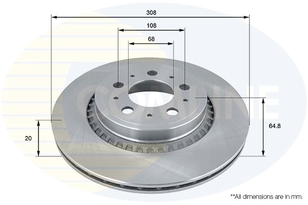 Kočioni disk COMLINE ADC1920V