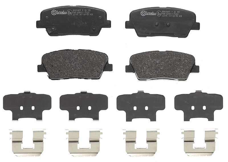 комплект спирачно феродо, дискови спирачки BREMBO