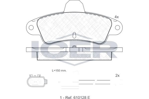 ANDEL 180919 - Brake Pad Set, disc brake