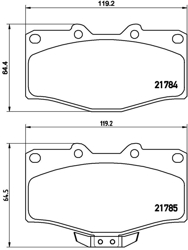 BREMBO P83095 Brake Pad Set, disc brake