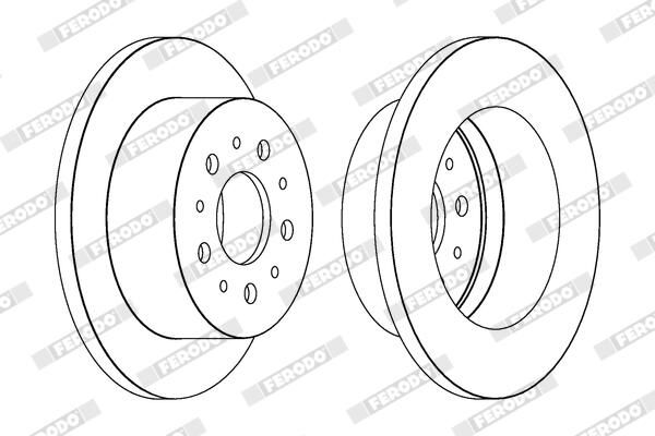 FERODO DDF1653C Brake Disc