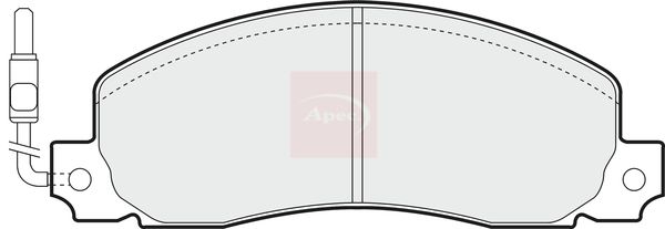 APEC Brake Pad Set, disc brake PAD489