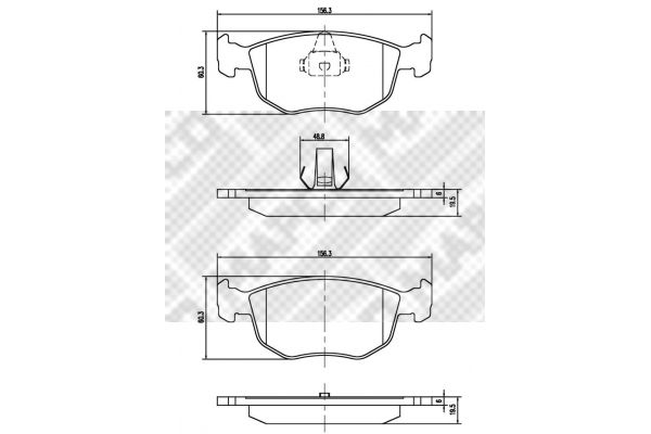 Помпа системи охолодження BMW 5 F10-18 10-17, X3 F25 10-17, X5 F15 13-18, 3 F30-31 12-19, 3 F34 13-, 1 F20/F21 11-19, X1