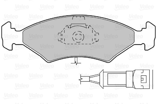 VALEO 598212 Brake Pad Set, disc brake