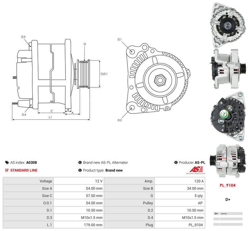 Generaator, AS-PL A0308