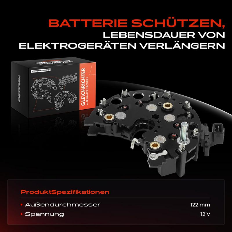 Frankberg 5481FB0061720 Rectifier, alternator