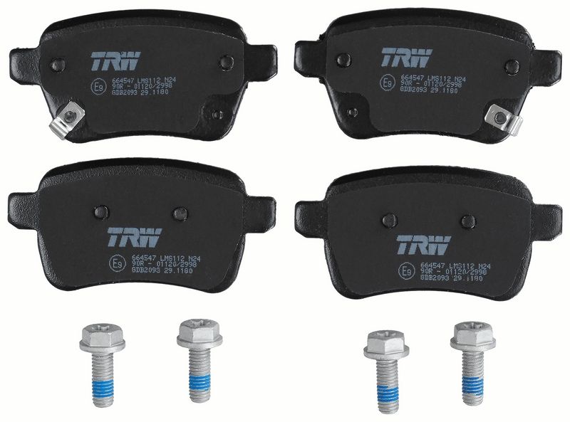 TRW GDB2093 Brake Pad Set, disc brake