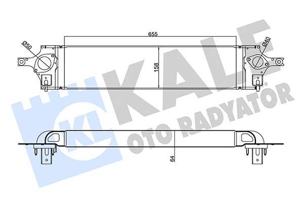 KALE NISSAN інтеркулер X-Trail 2.0dCi 07-,Renault Koleos I 08-