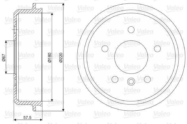 VALEO Remtrommel 237068