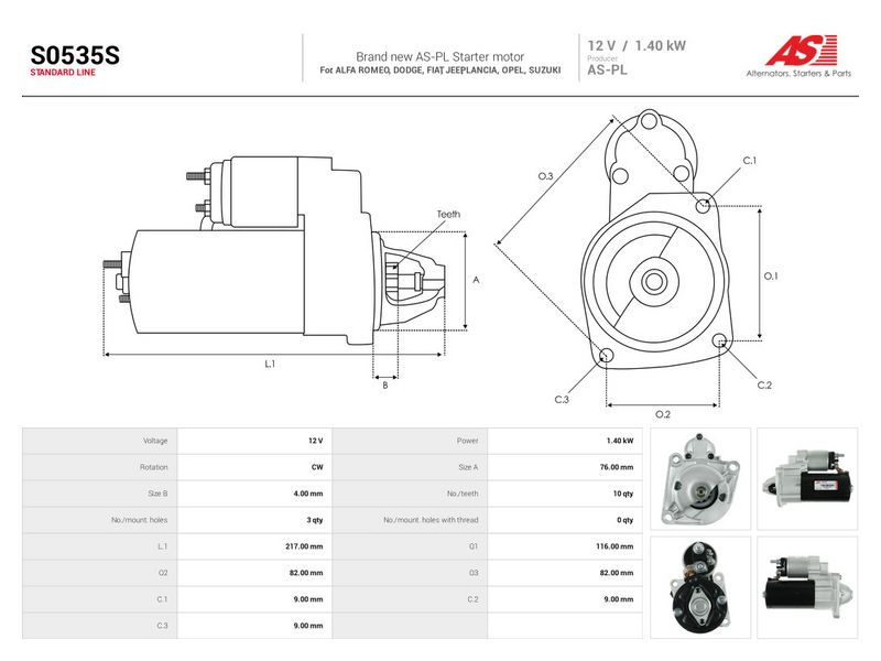 This part match OEM code: 71794791