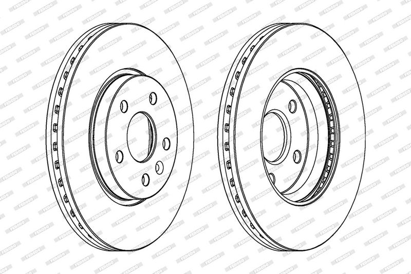 FERODO Disque de frein DDF1869