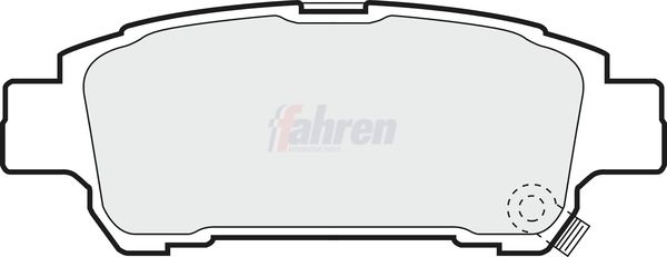 Fahren Brake Pad Set, disc brake FBP3545