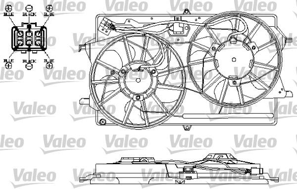 VALEO ventilátor, motorhűtés 696150