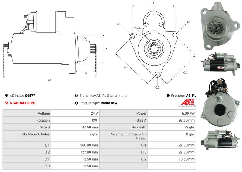 AS-PL S0577 Starter