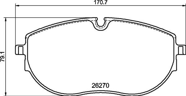 Комплект гальмівних накладок, дискове гальмо, Brembo P85188