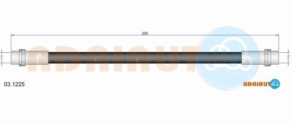 Гальмівний шланг, Adriauto 03.1225