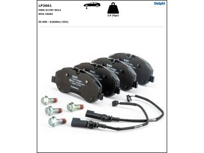 DELPHI LP2661 Brake Pad Set, disc brake