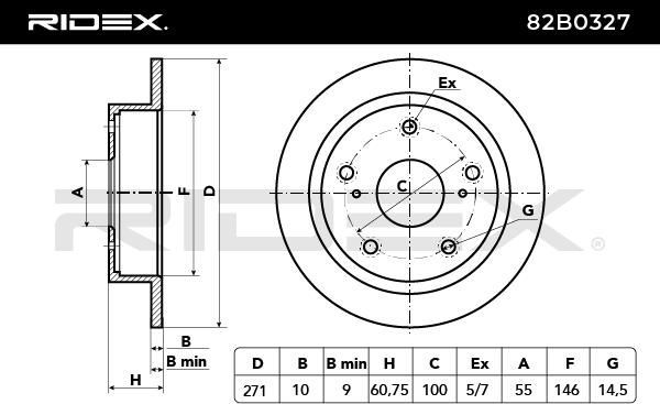 спирачен диск RIDEX