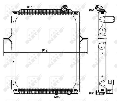 NRF 579563 Radiator, engine cooling
