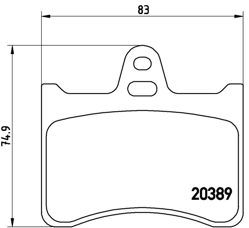 BREMBO P61019 Brake Pad Set, disc brake