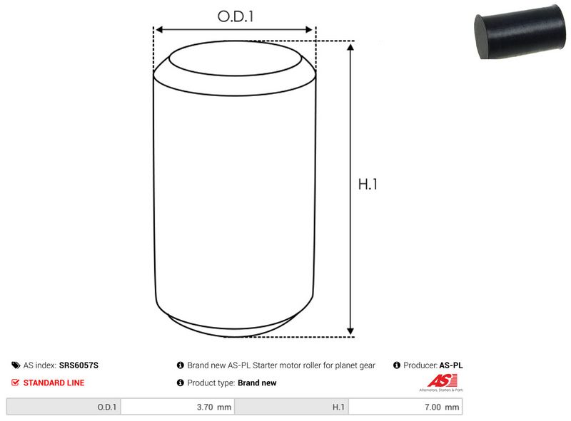 AS-PL SRS6057S Repair Kit, starter