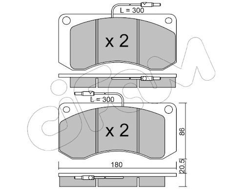 Set placute frana,frana disc 822-272-0 CIFAM
