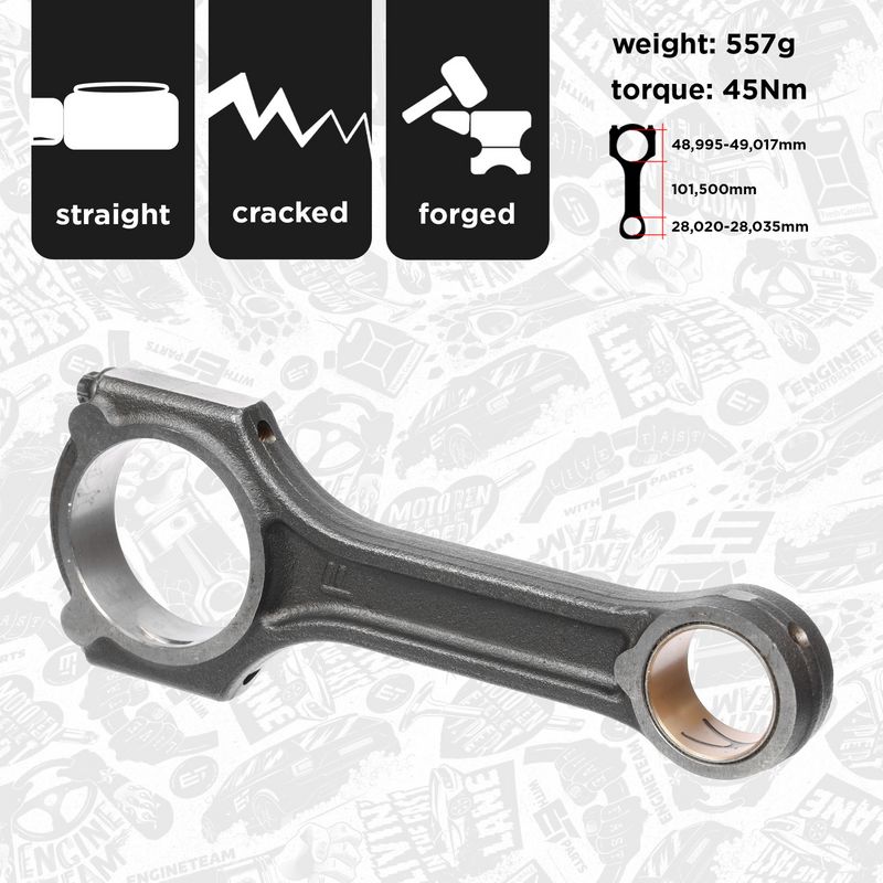 Product Image - Drijfstang - OM0025 - ET ENGINETEAM