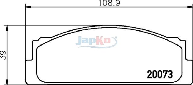 JAPKO 500249 Brake Pad Set, disc brake