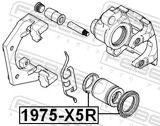 FEBEST 1975-X5R Repair Kit, brake caliper