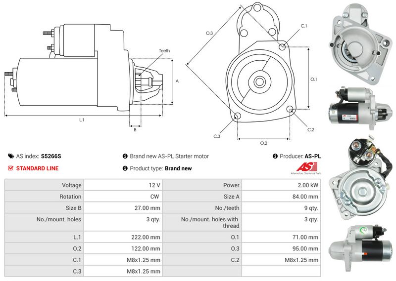 AS-PL S5266S Starter