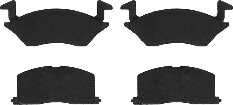 Remblokken set Voor (met extra's), past: TOYOTA STARLET 1.0/1.3/1.5D 12.89-07.99