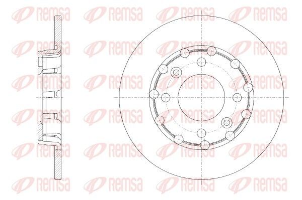 Гальмівний диск, Remsa 62539.00