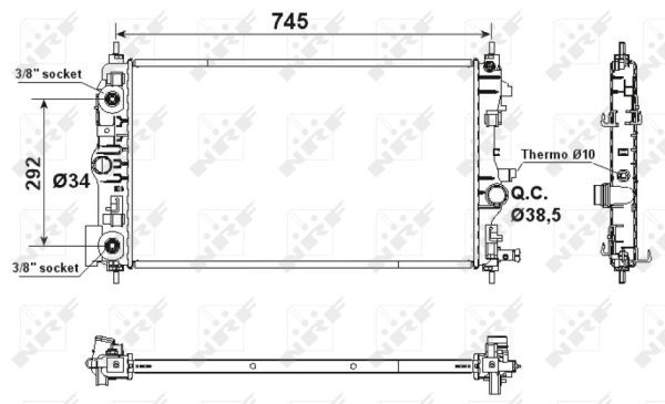 NRF 53159 Radiator, engine cooling