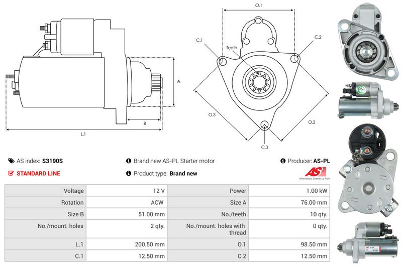 AS-PL S3190S Starter