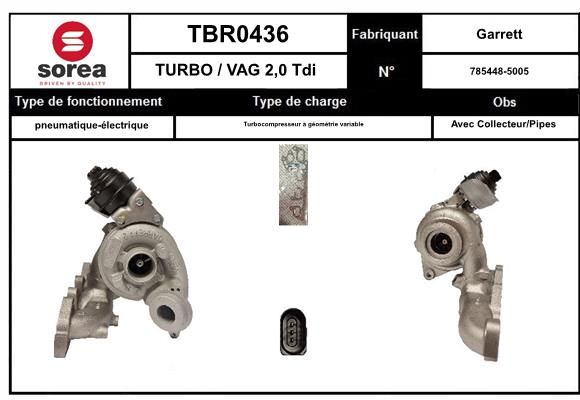 Compresor,sistem de supraalimentare TBR0435 EAI