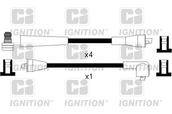 QUINTON HAZELL gyújtókábelkészlet XC891