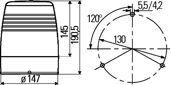 Проблисковий маячок, Hella 2RL008965-011