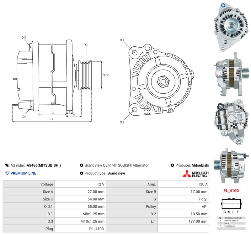 Prekė atitinka OEM kodą: A003TG3791ZZ9