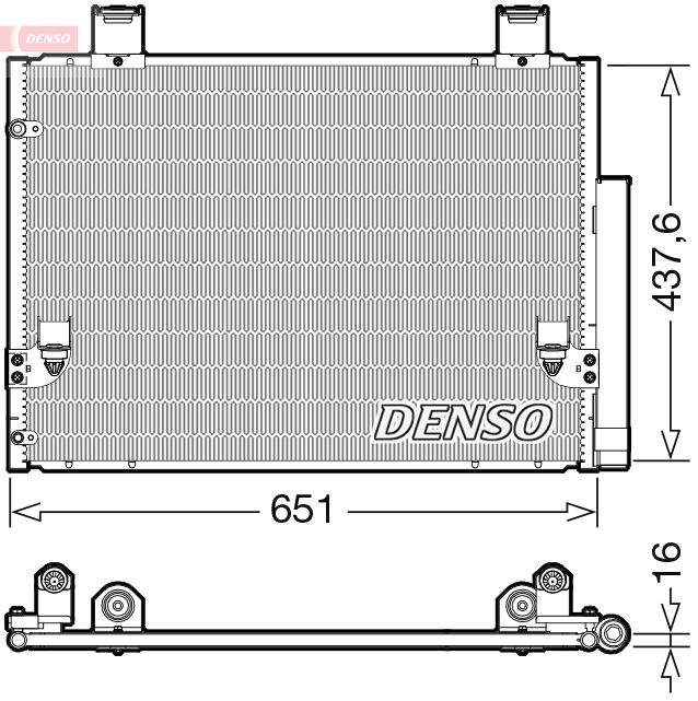 Конденсатор, система кондиціонування повітря, Denso DCN50057