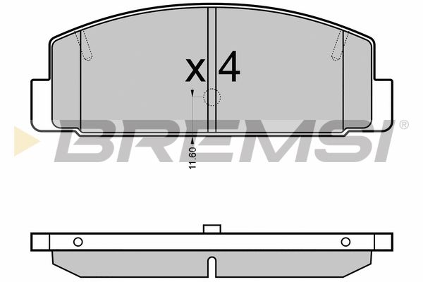 Гальмівні колодки зад. Mazda 6 02-13 (akebono)