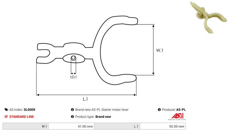 Starterihoob, Karburaator, AS-PL SL0009