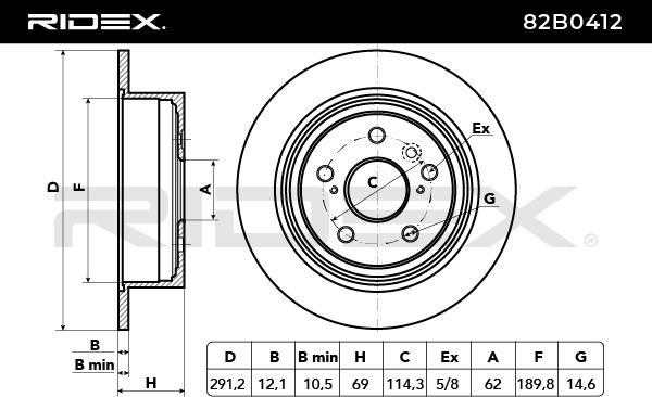 спирачен диск RIDEX