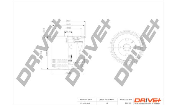 Оливний фільтр, Dr!Ve+ DP1110.11.0015